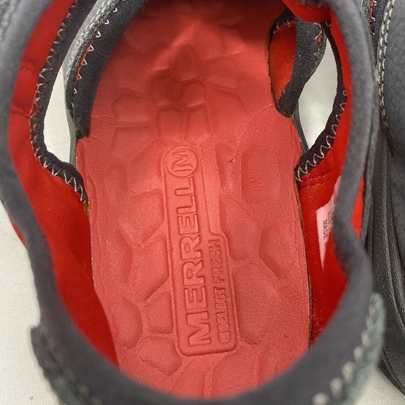 Merrell Hydro Hiking Sandals Waterproof Grey Red Closed-Toe Mens 6/ Womens 7.5 - Picture 9 of 11
